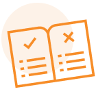 Icon illustration of a book 